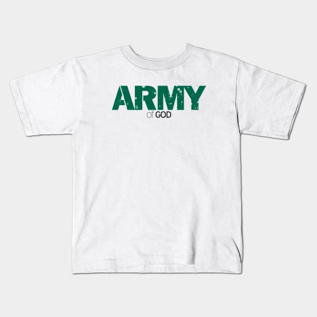 Army Of  God - Bible - D3 Designs Kids T-Shirt by D3Apparels